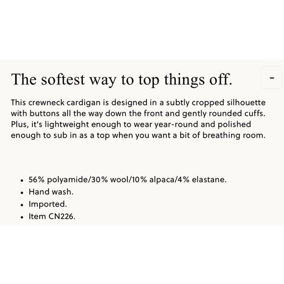 J. Crew Super-Soft Bubble Hem Crewneck Cardigan Black NWT size Large - Picture 5 of 8